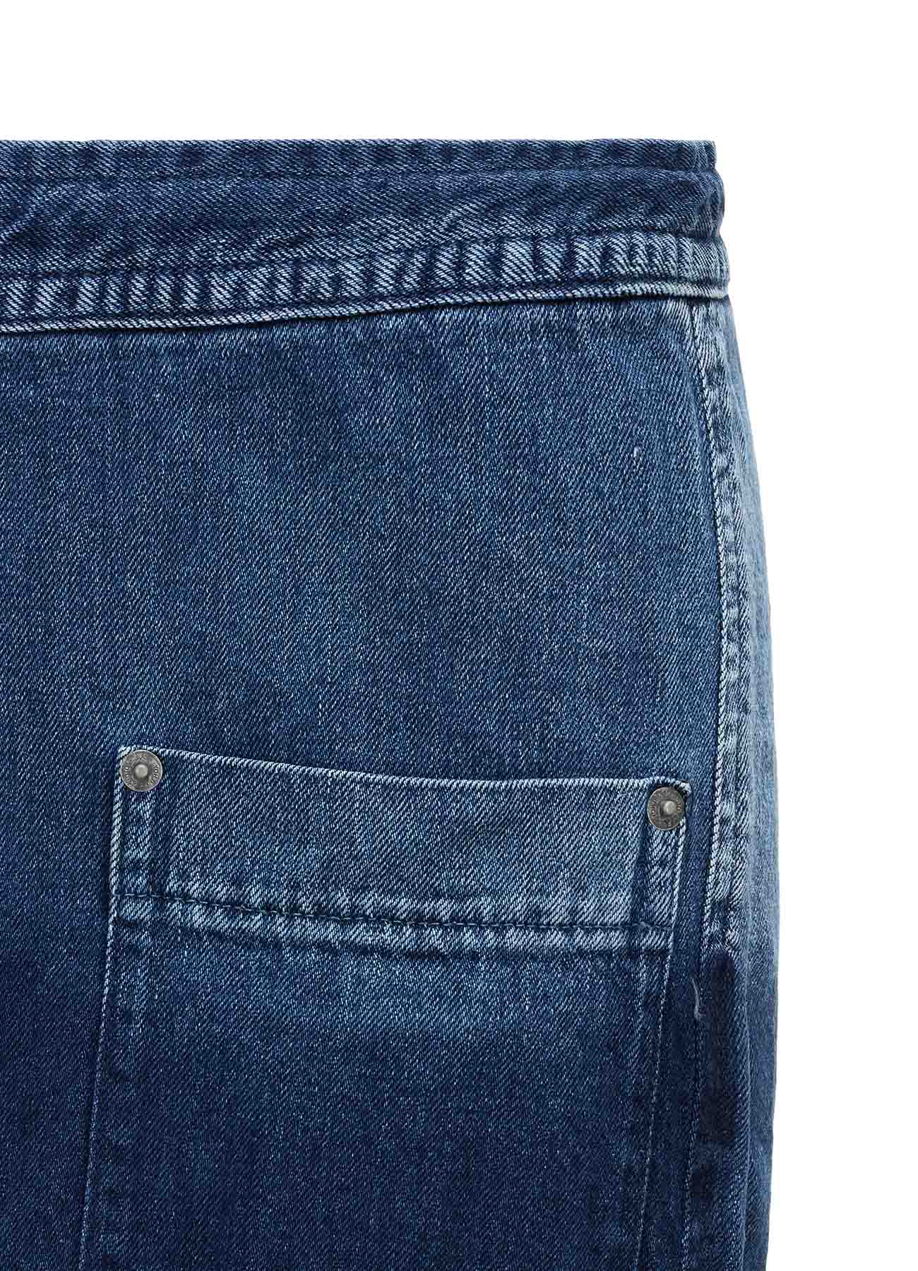 SPOTTED DENIM OUT-POCKET PANTS