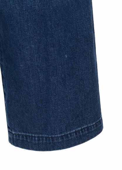 SPOTTED DENIM OUT-POCKET PANTS