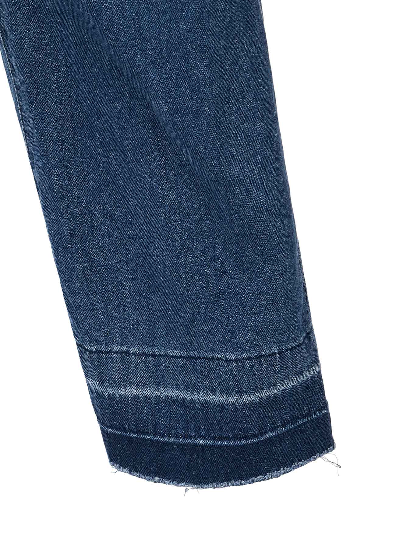 SPOTTED DENIM WIDE PANTS