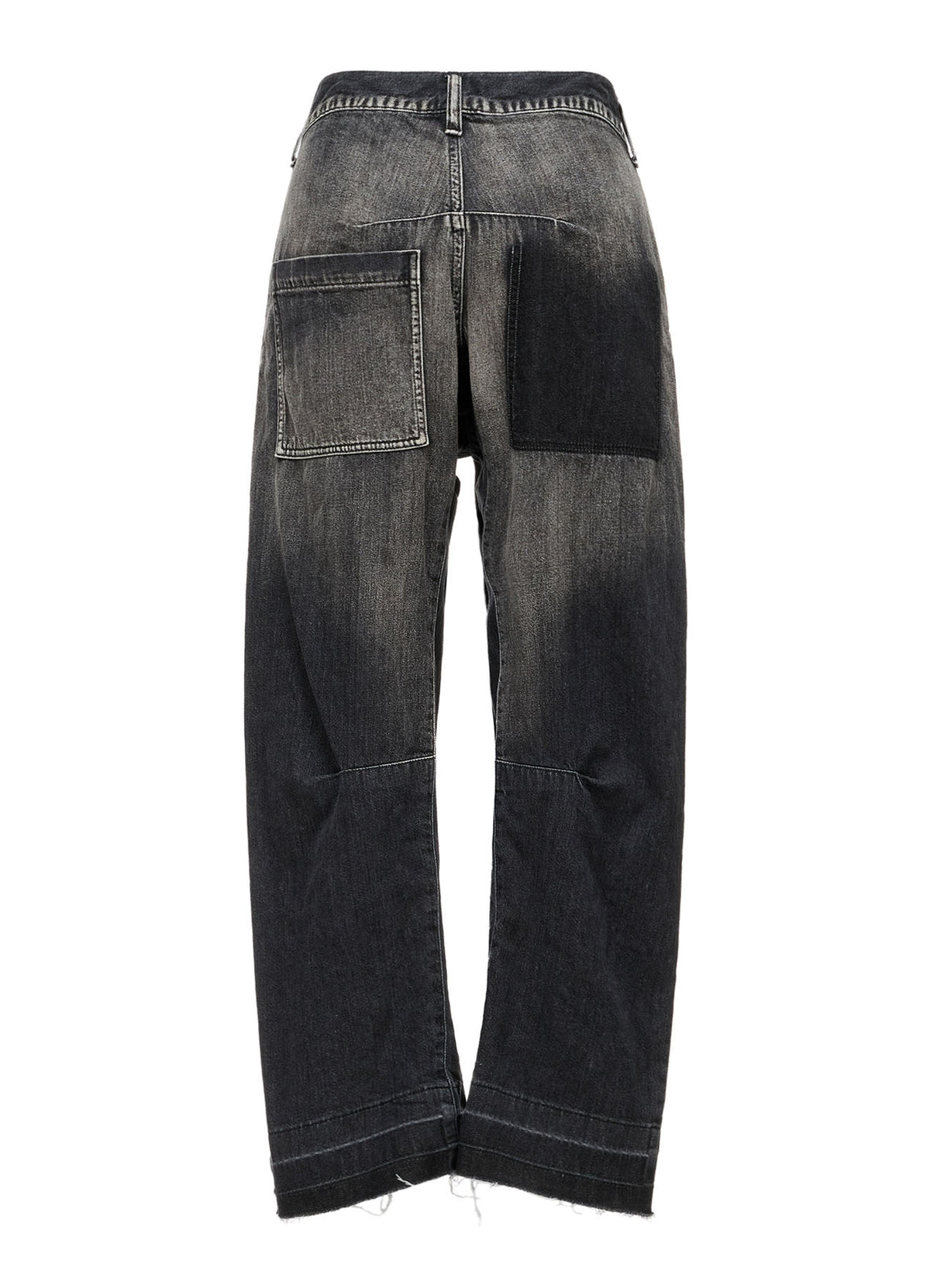 SPOTTED DENIM WIDE PANTS