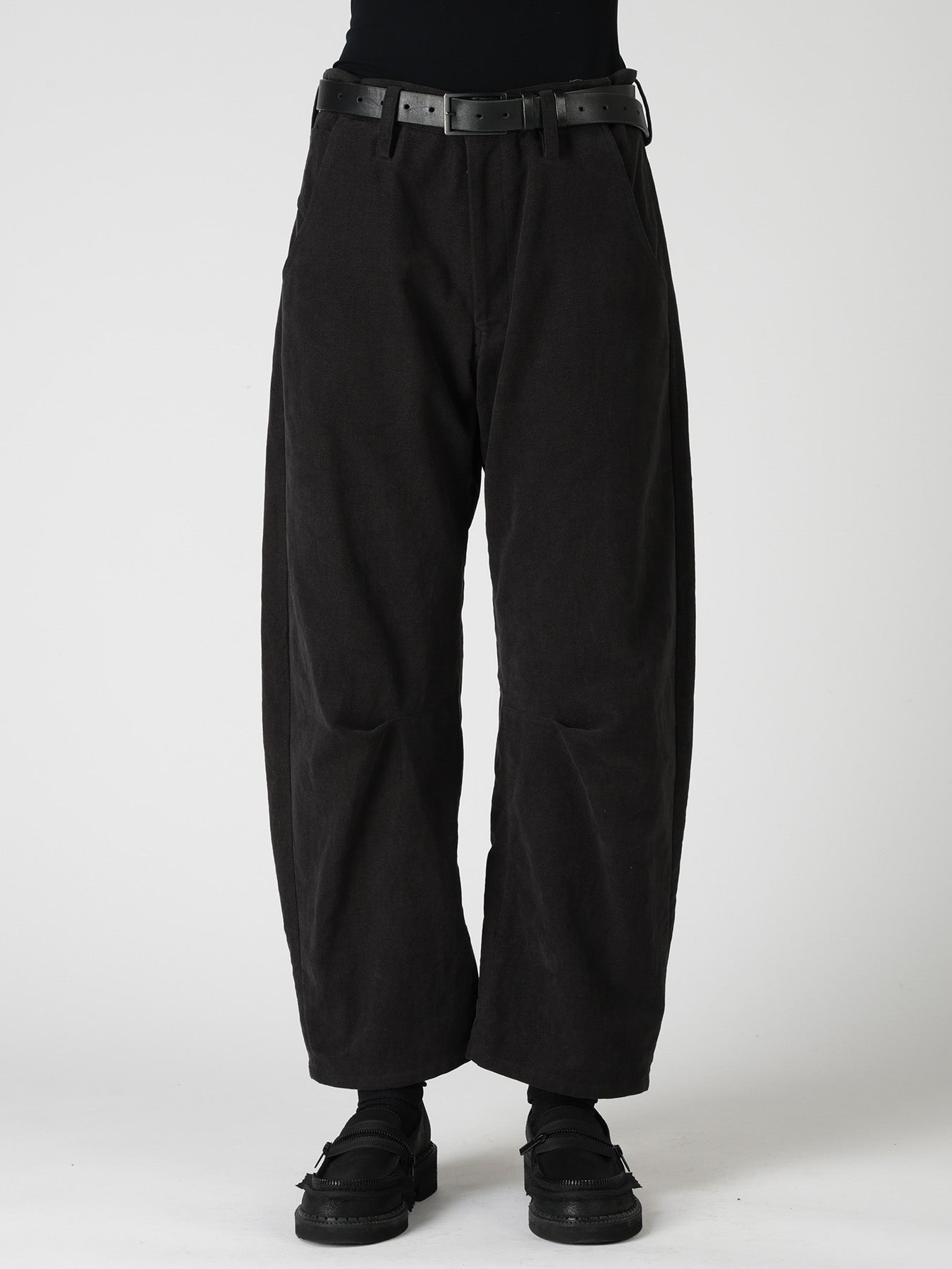 COTTON SUEDE WIDE PANTS – THE SHOP YOHJI YAMAMOTO