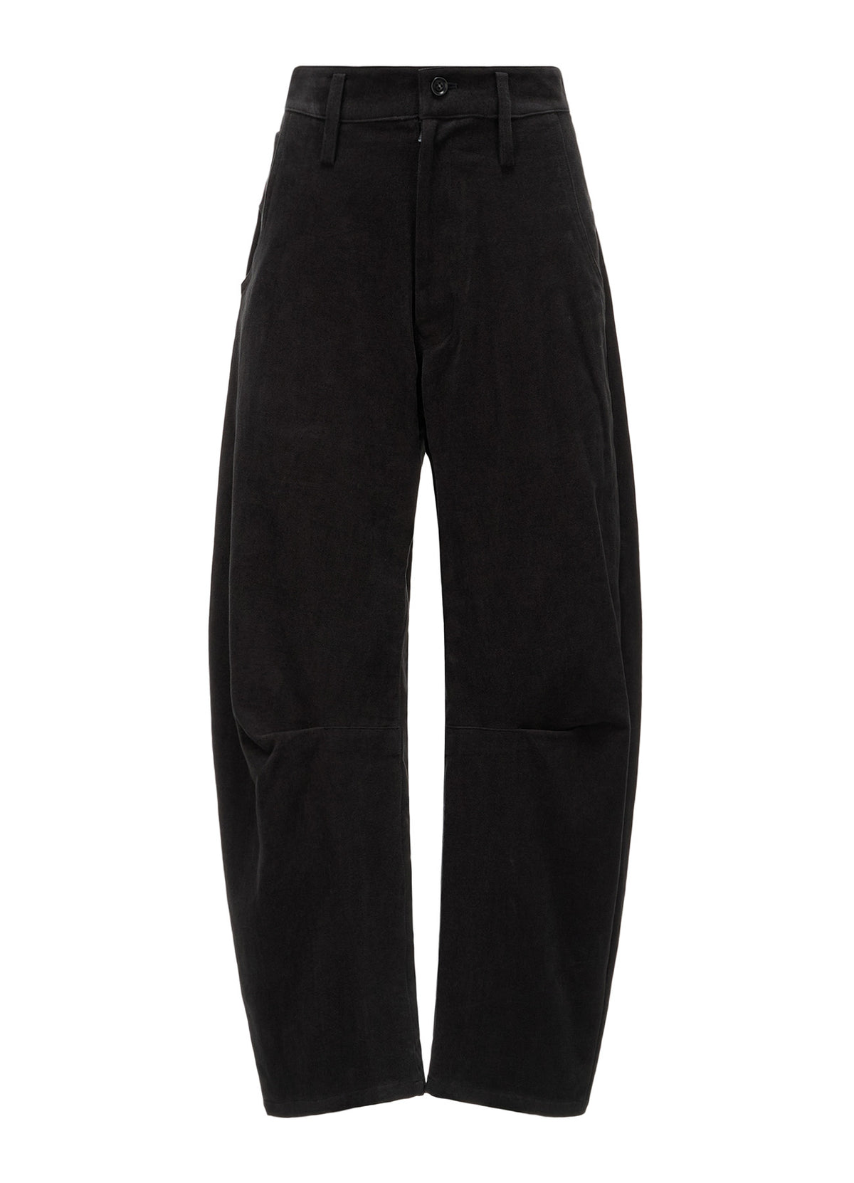 COTTON SUEDE WIDE PANTS