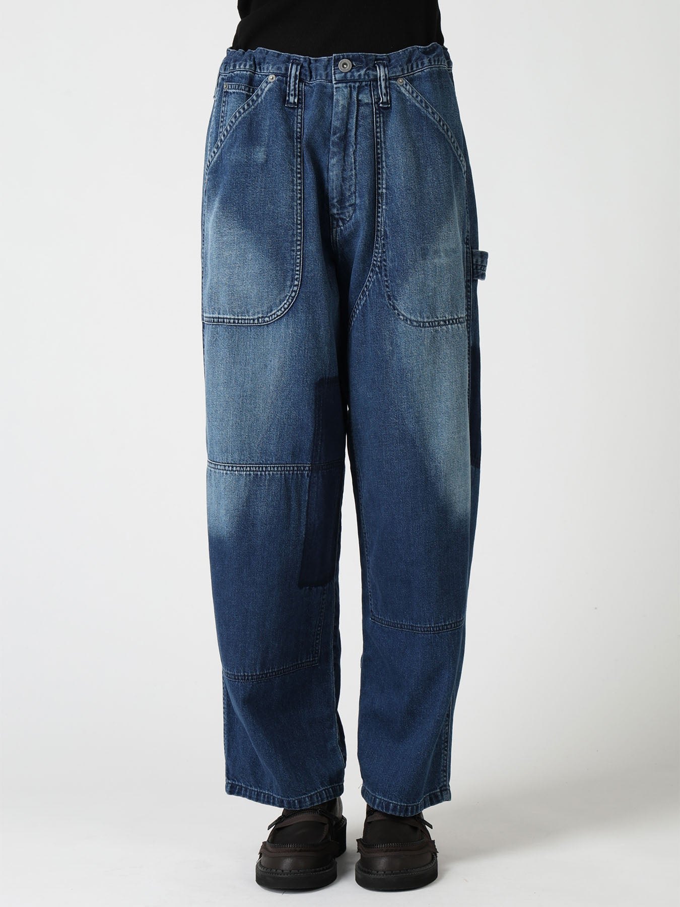 SPOTTED DENIM WORK PANTS