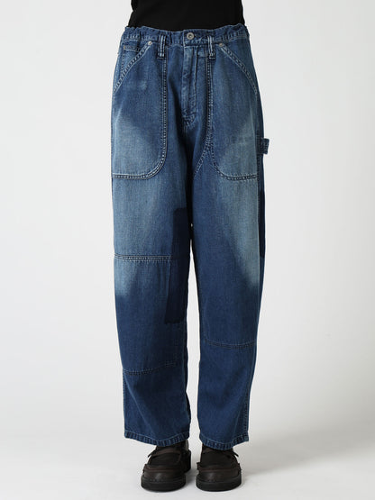 SPOTTED DENIM WORK PANTS