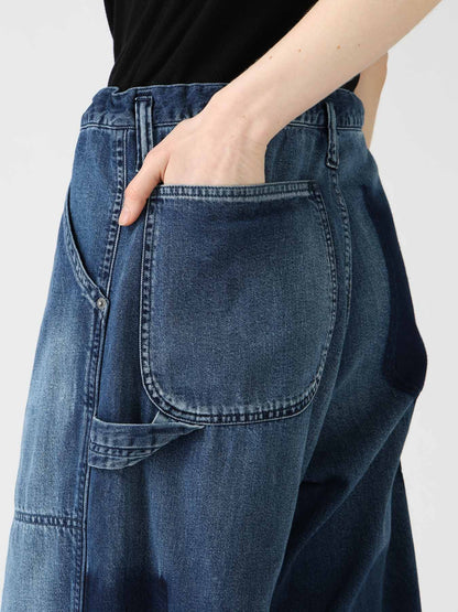 SPOTTED DENIM WORK PANTS
