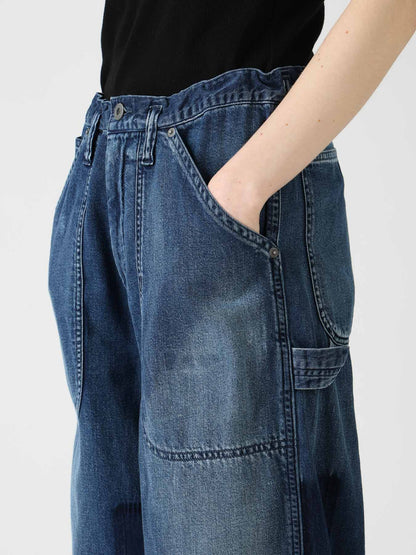 SPOTTED DENIM WORK PANTS