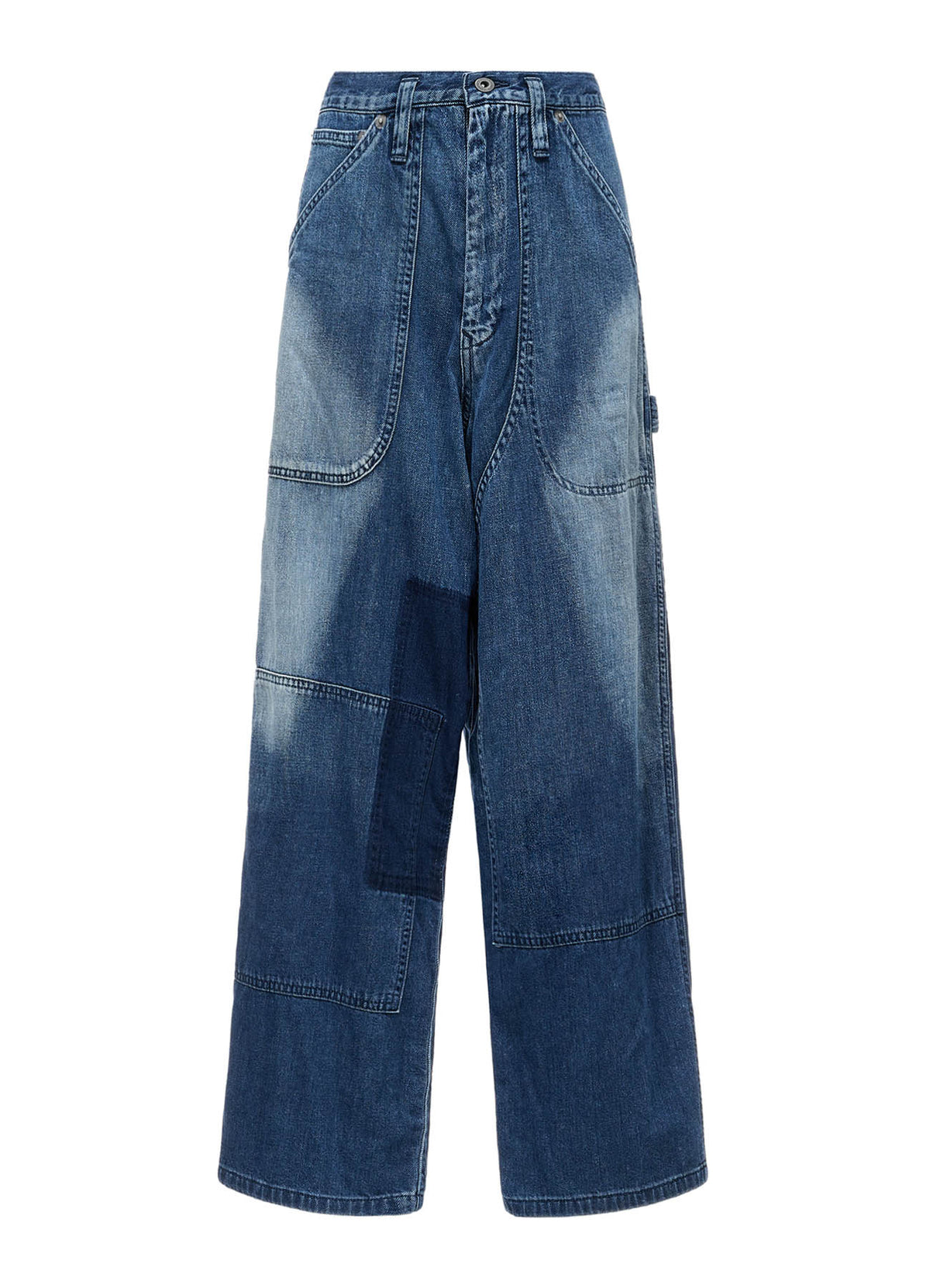 SPOTTED DENIM WORK PANTS