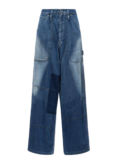 SPOTTED DENIM WORK PANTS