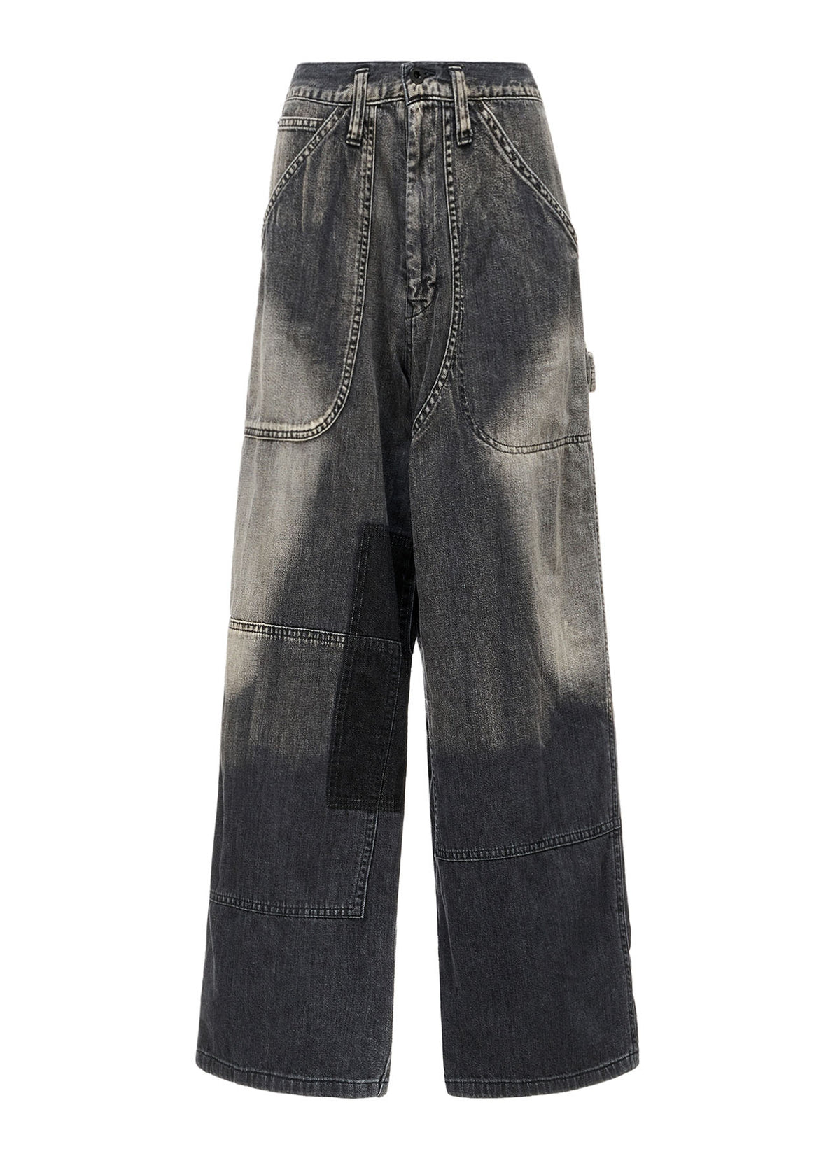 SPOTTED DENIM WORK PANTS
