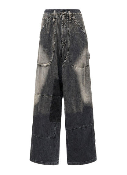 SPOTTED DENIM WORK PANTS