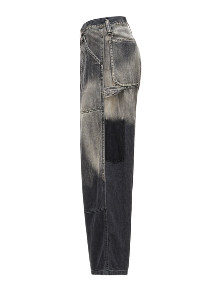 SPOTTED DENIM WORK PANTS