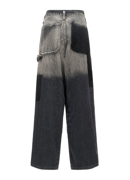SPOTTED DENIM WORK PANTS