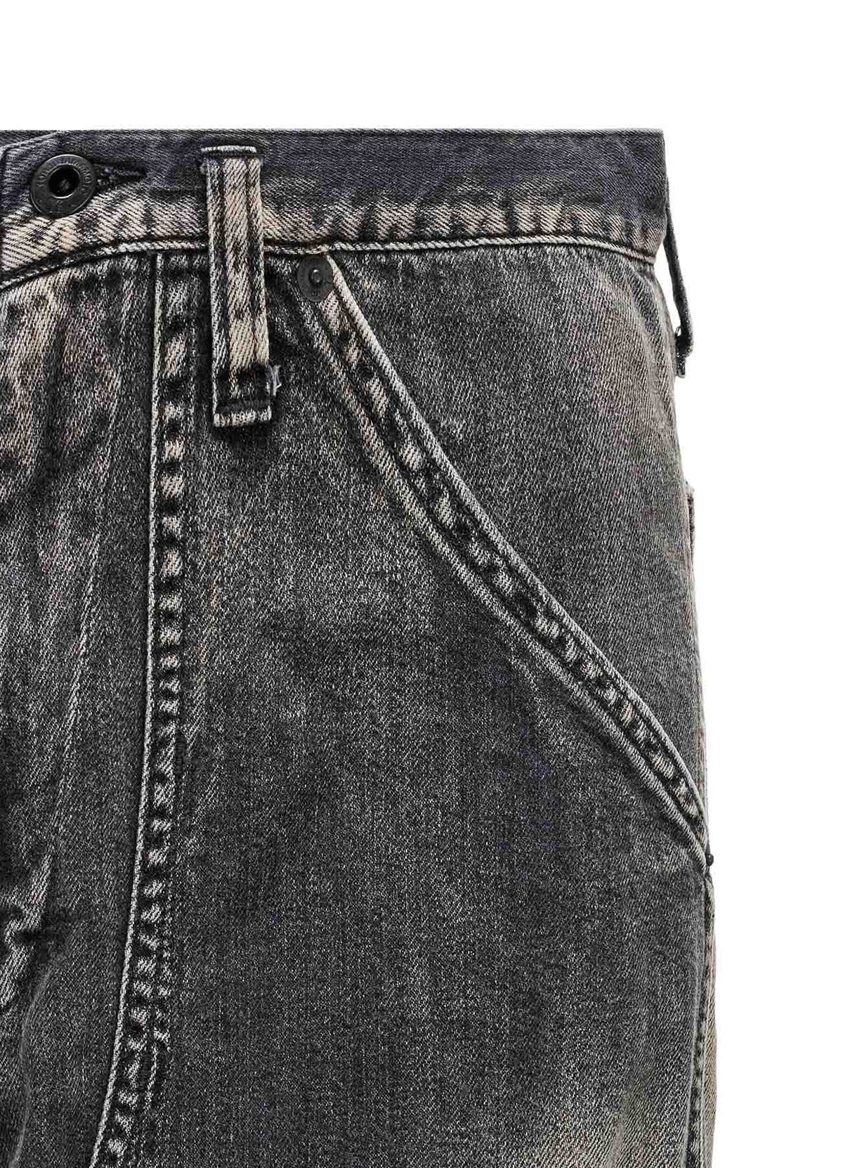 SPOTTED DENIM WORK PANTS