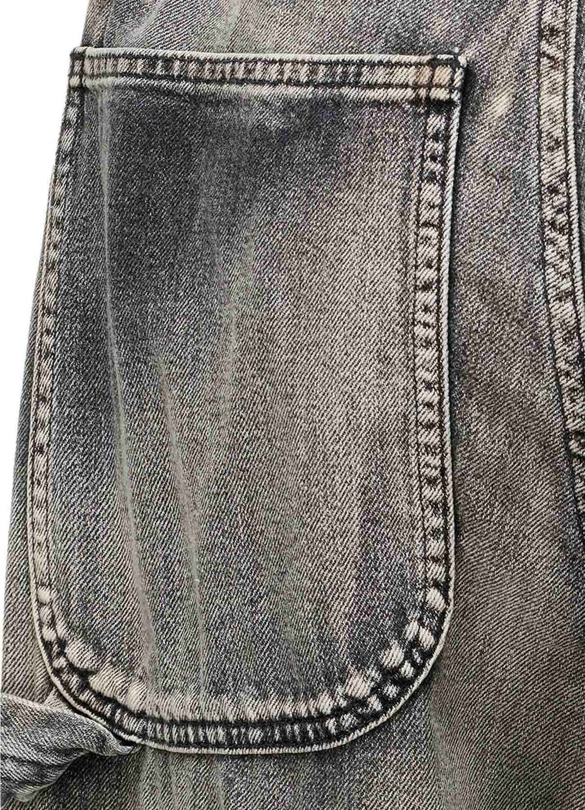 SPOTTED DENIM WORK PANTS