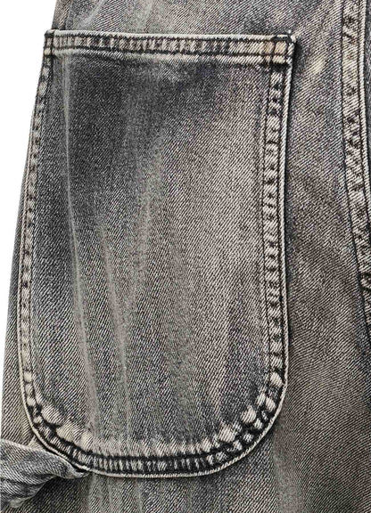 SPOTTED DENIM WORK PANTS