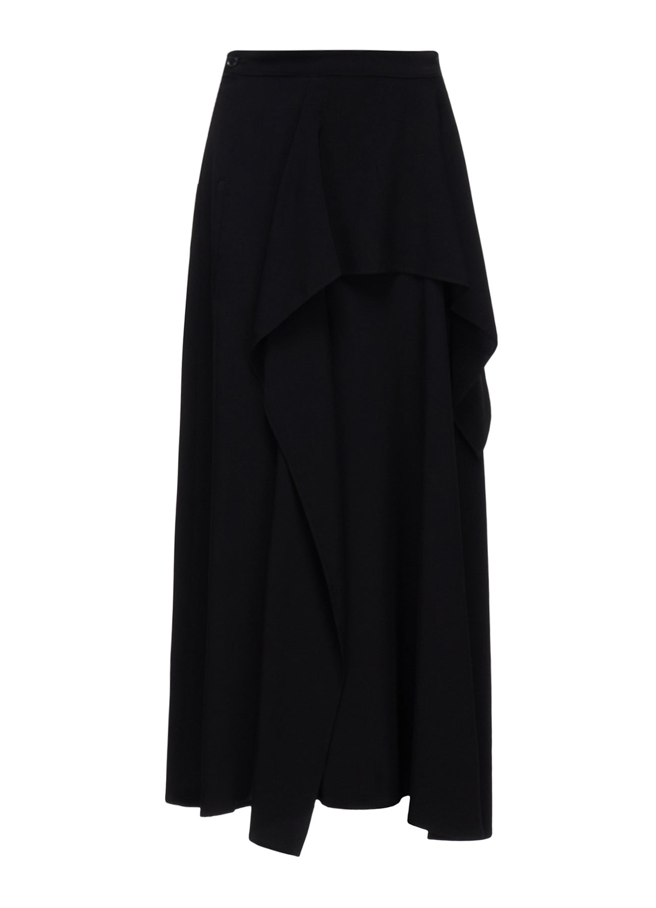 TA/PE CREPE DE CHINE ASYMMETRIC DRAPE SKIRT