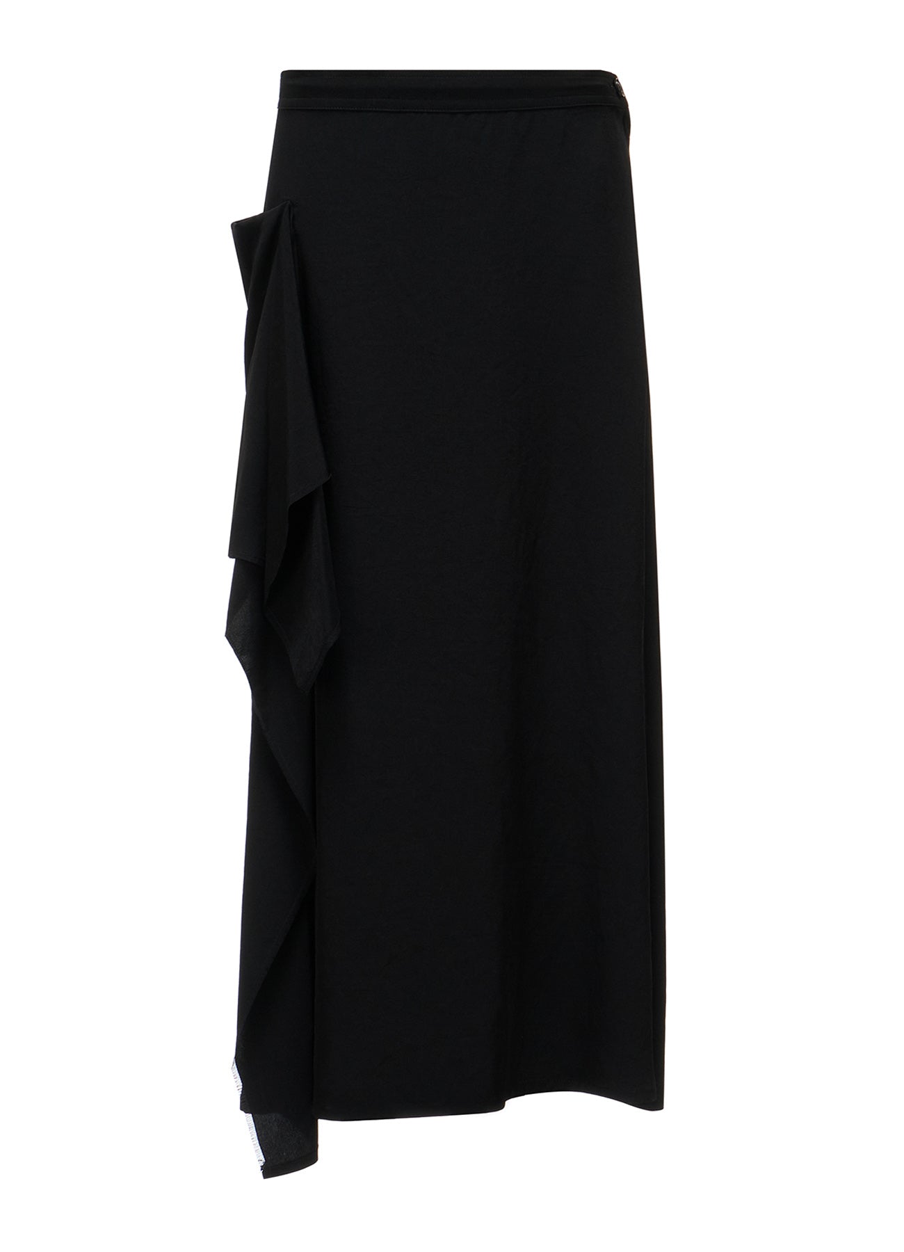 TA/PE CREPE DE CHINE RIGHT DRAPE SKIRT