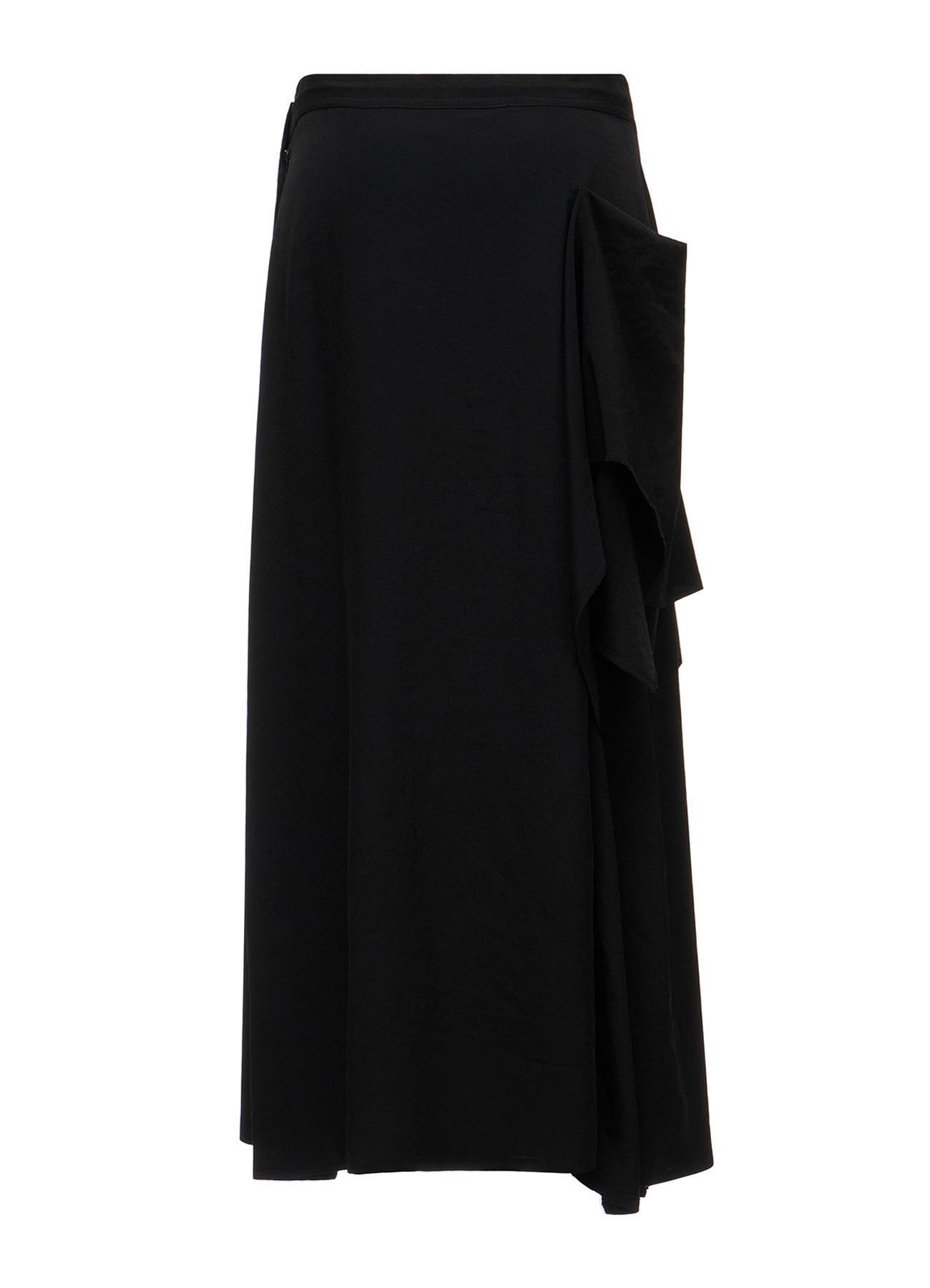 TA/PE CREPE DE CHINE RIGHT DRAPE SKIRT