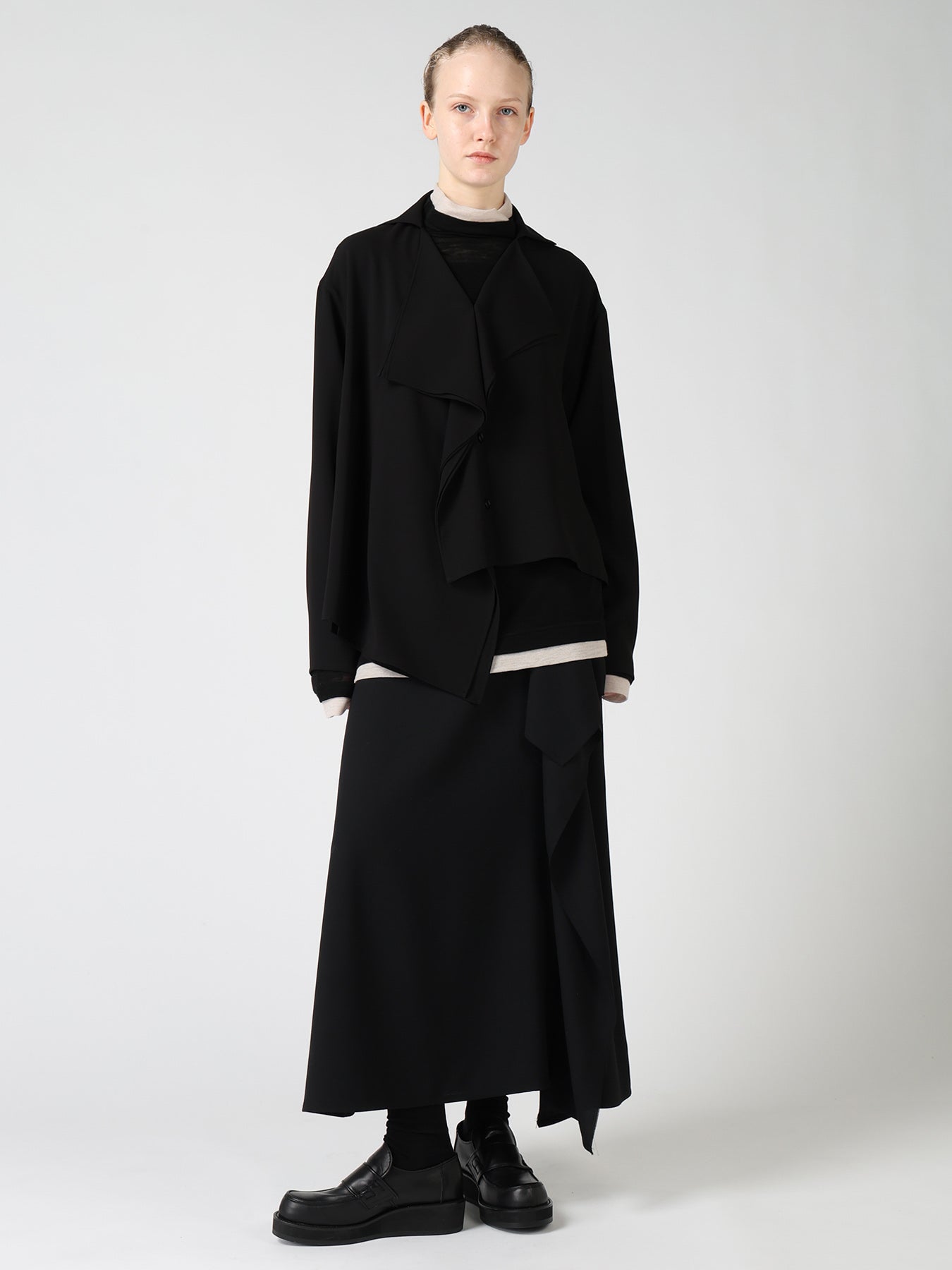 新品 Yohji Yamamoto 16aw ウールギャバ 巻きスカート WOOL SERGE LEFT DRAPE SKIRT – THE SHOP YOHJI YAMAMOTO