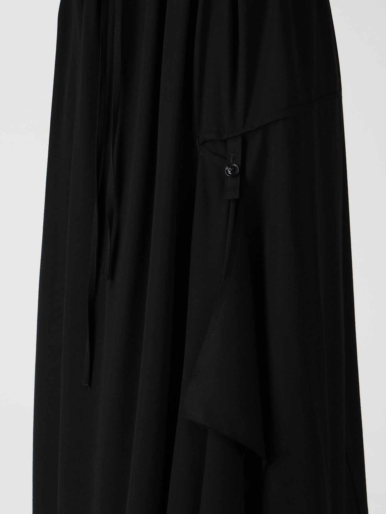 VISCOSE/TRIACETATE BLEND DETACHED PANEL SKIRT – THE SHOP YOHJI