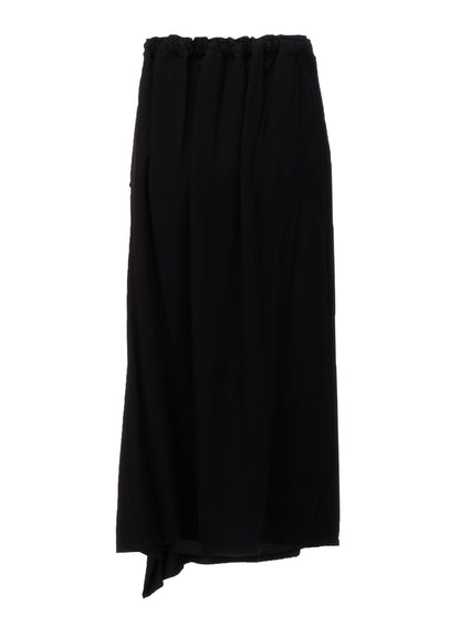 VISCOSE/TRIACETATE BLEND DETACHED PANEL SKIRT