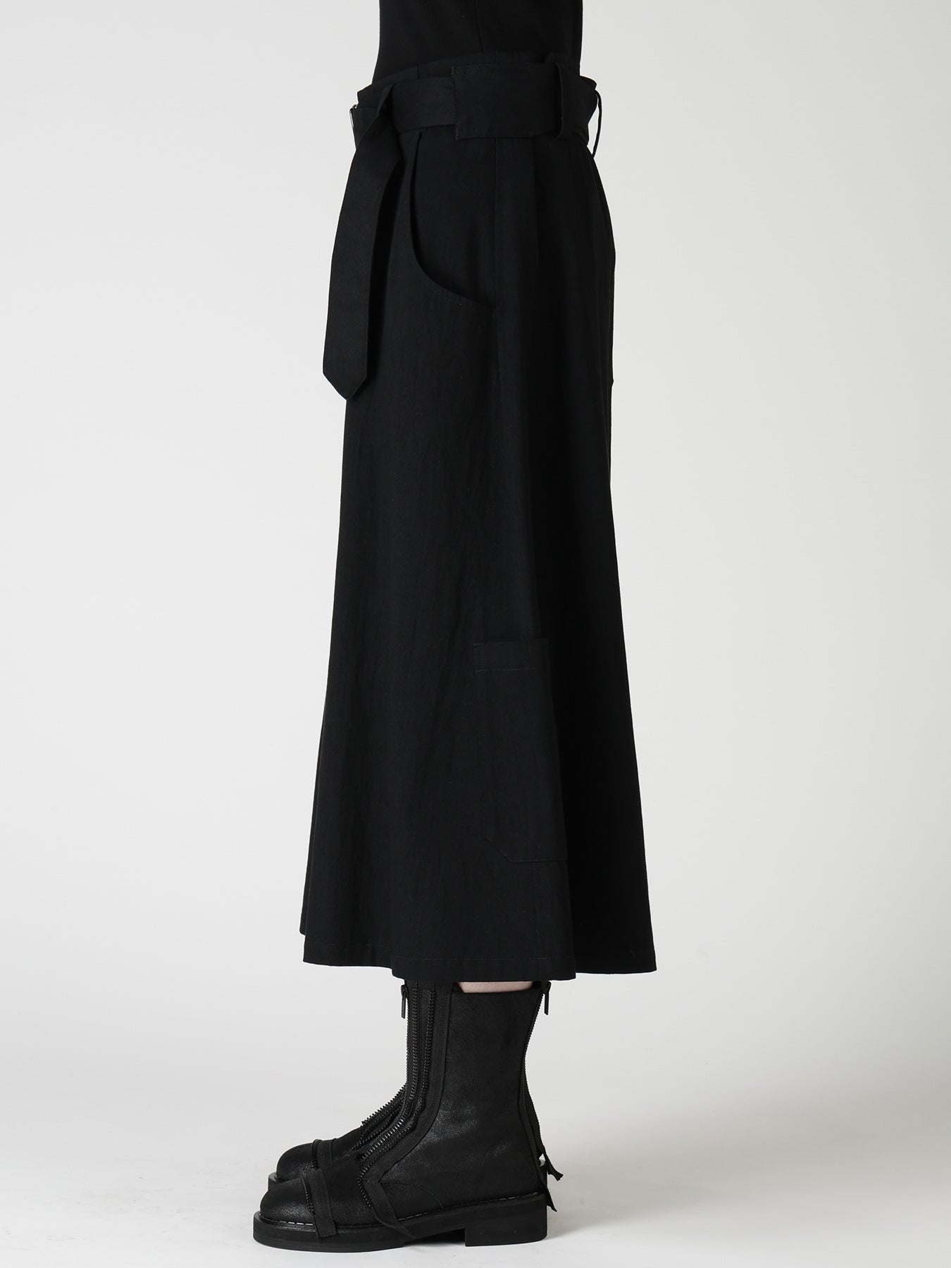 8OZ DENIM WASH BELTED SKIRT – THE SHOP YOHJI YAMAMOTO