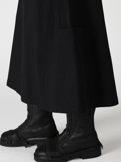 8OZ DENIM WASH BELTED SKIRT
