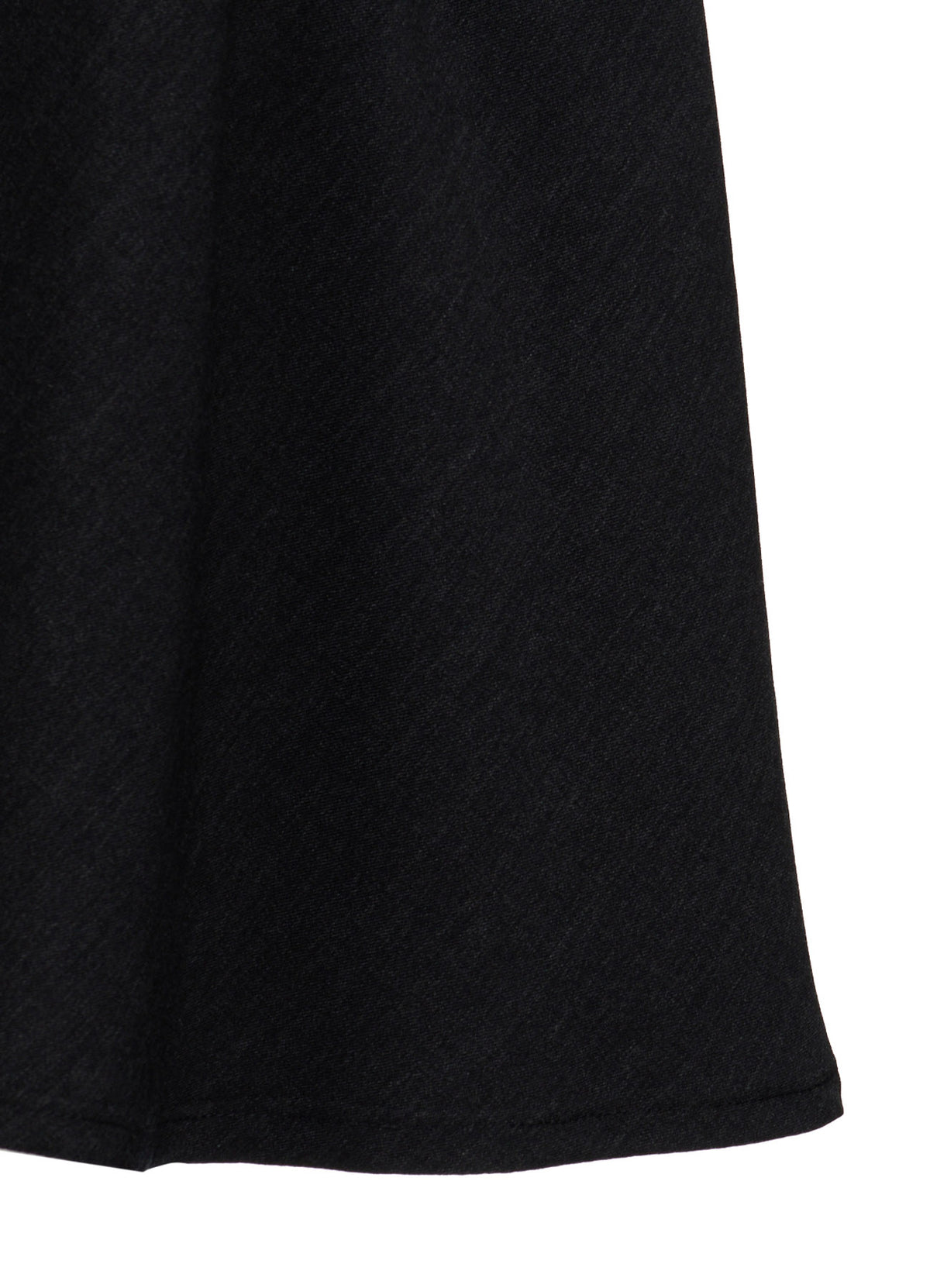 WOOL GABARDINE PANEL FLARE SKIRT
