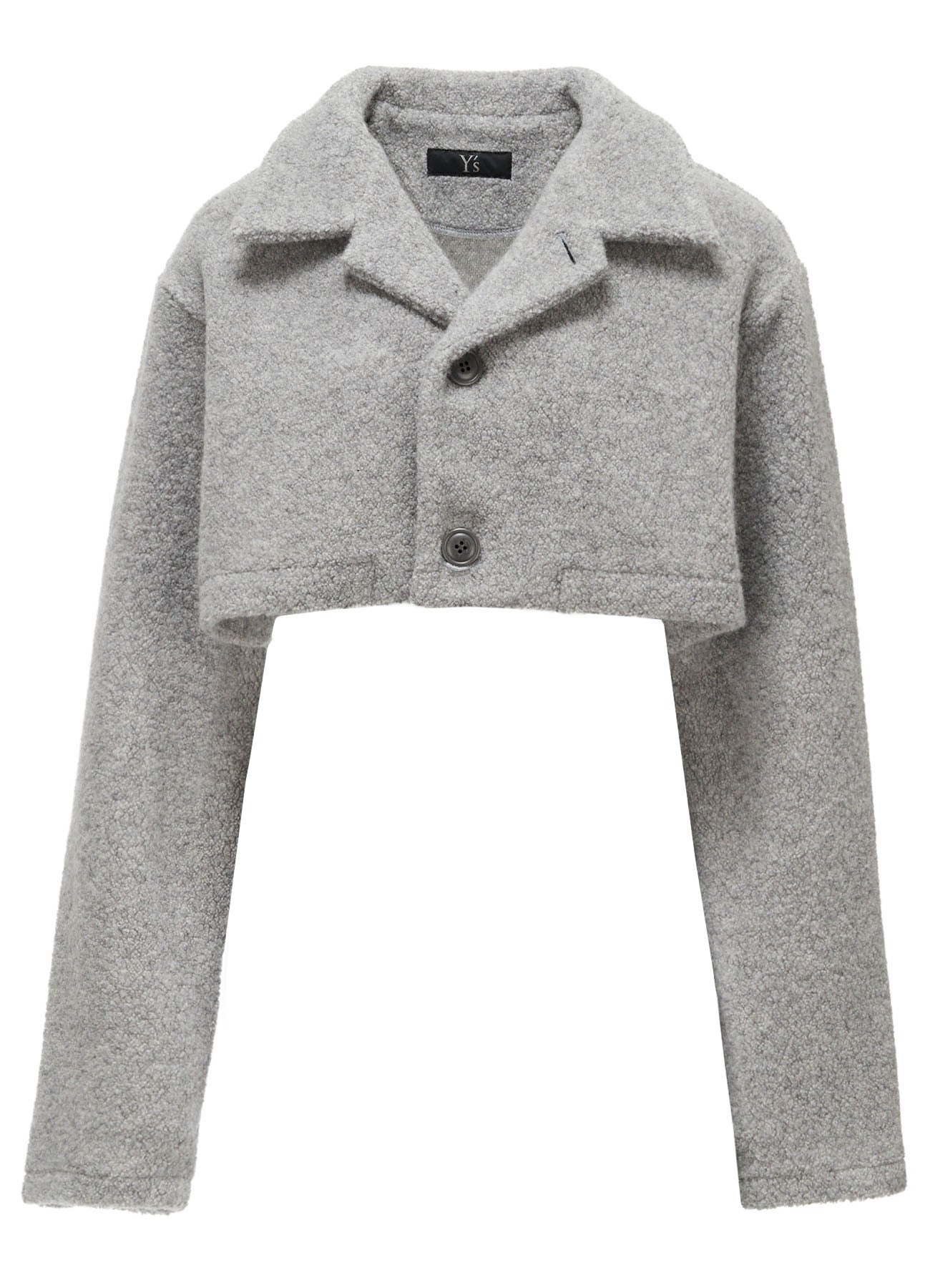 Yohji Yamamoto レディース ジャケット グレー Size 2 WOOL BLEND PILE SHORT JACKET – THE SHOP YOHJI YAMAMOTO
