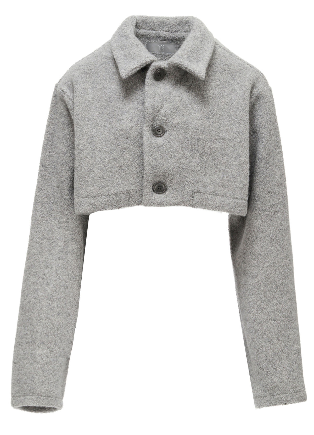 WOOL BLEND PILE SHORT JACKET