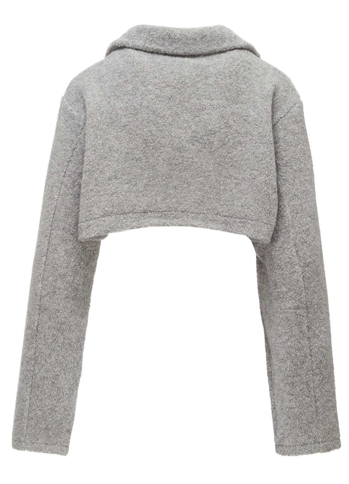 WOOL BLEND PILE SHORT JACKET