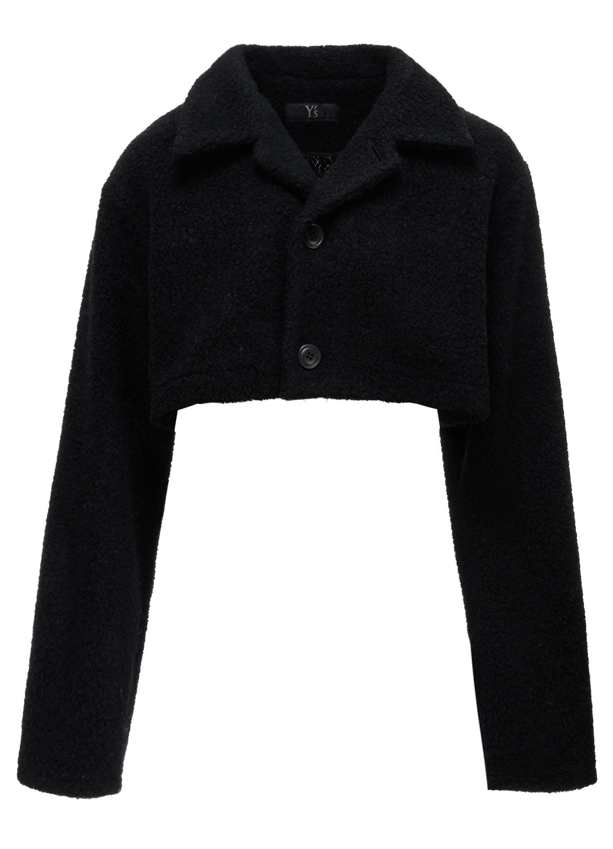 WOOL BLEND PILE SHORT JACKET