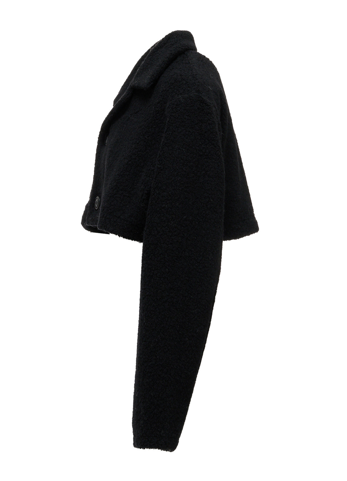 WOOL BLEND PILE SHORT JACKET