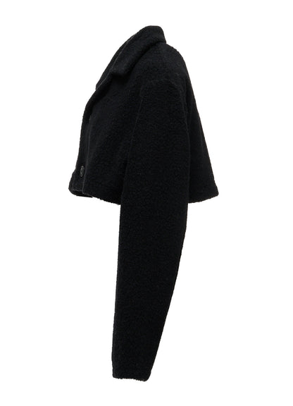 WOOL BLEND PILE SHORT JACKET