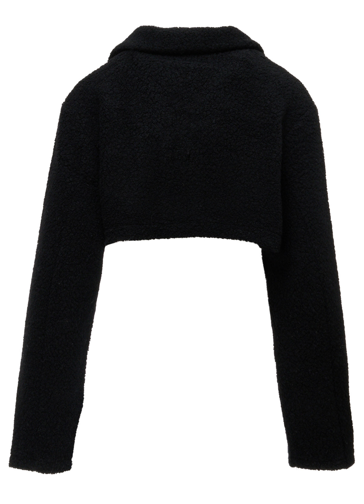 WOOL BLEND PILE SHORT JACKET