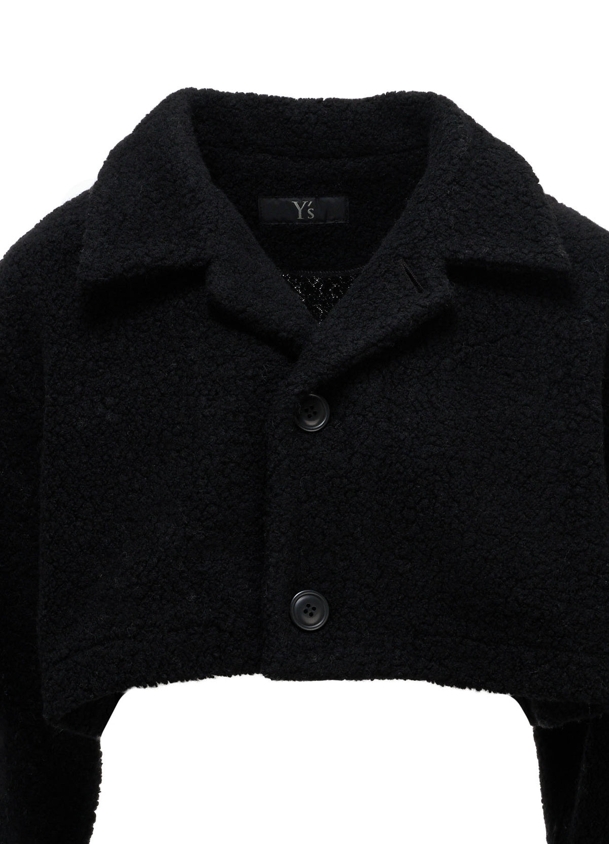 WOOL BLEND PILE SHORT JACKET