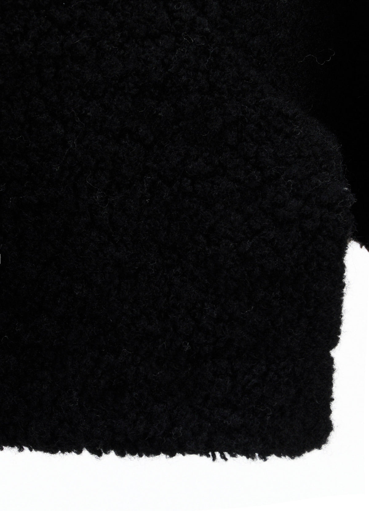 WOOL BLEND PILE SHORT JACKET