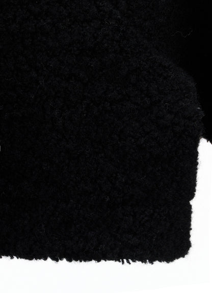 WOOL BLEND PILE SHORT JACKET