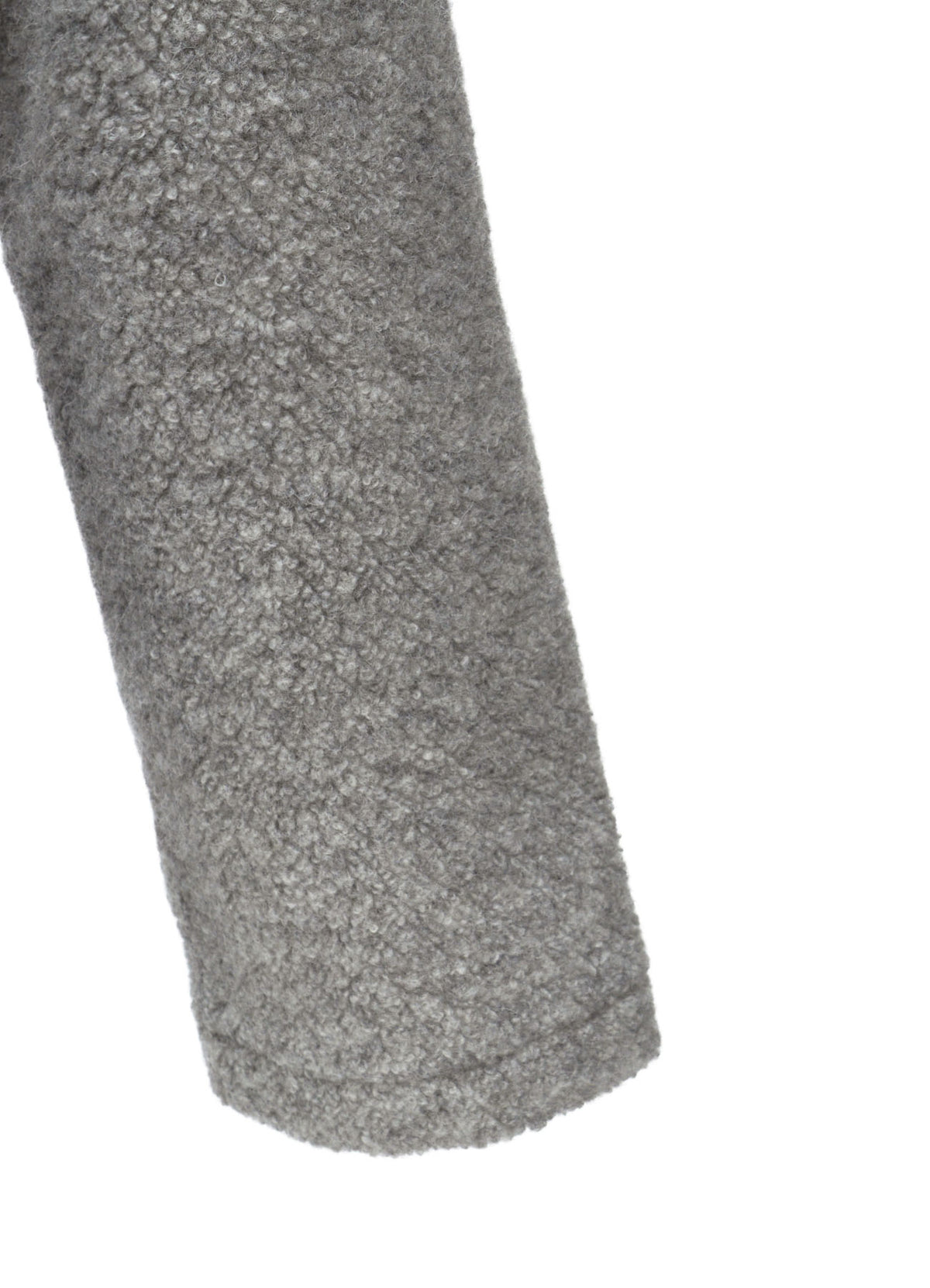 WOOL BLEND PILE 5-BUTTON JACKET
