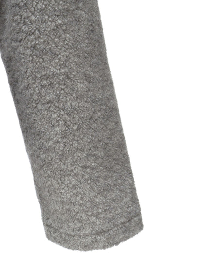 WOOL BLEND PILE 5-BUTTON JACKET