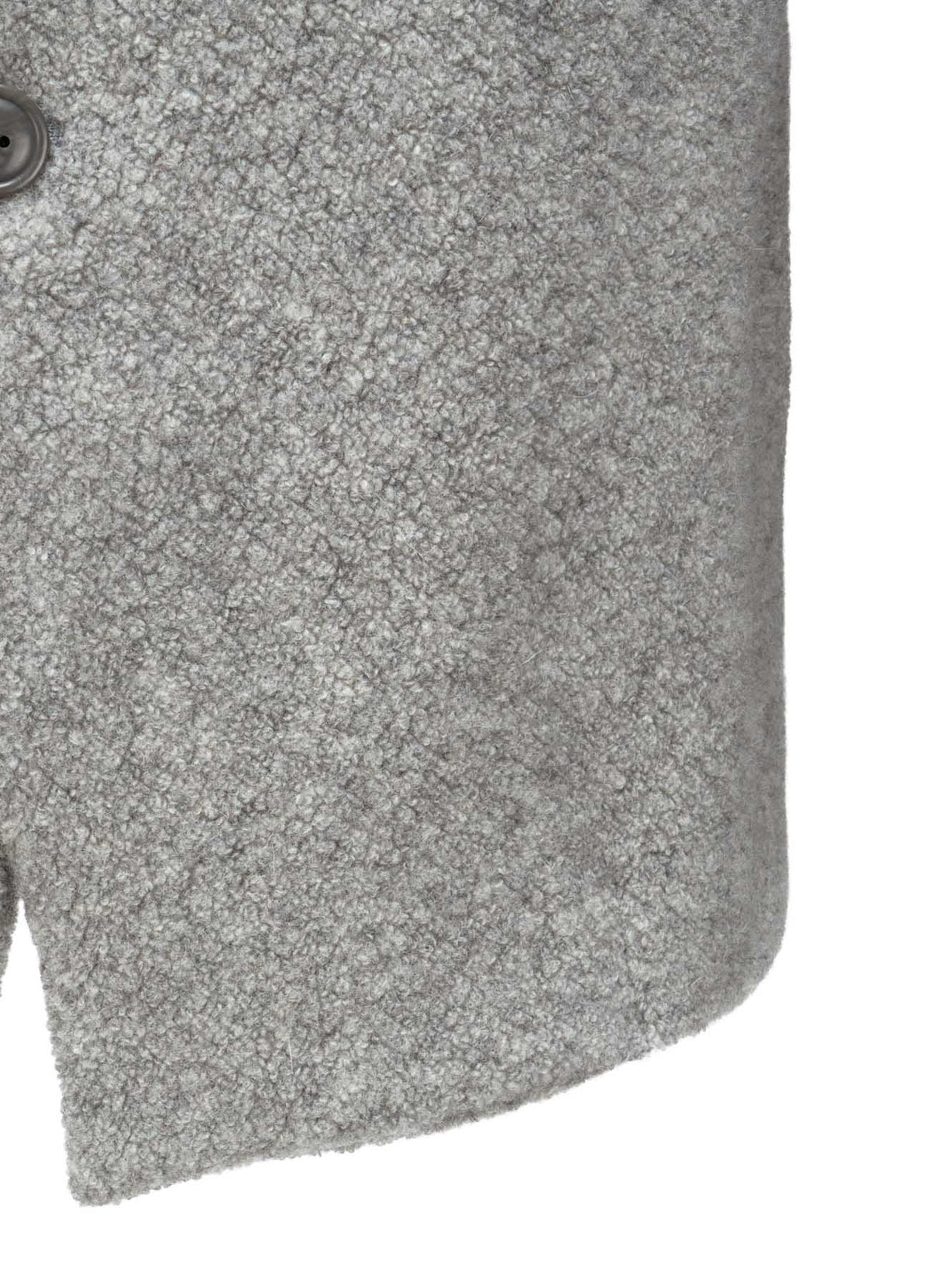 WOOL BLEND PILE 5-BUTTON JACKET