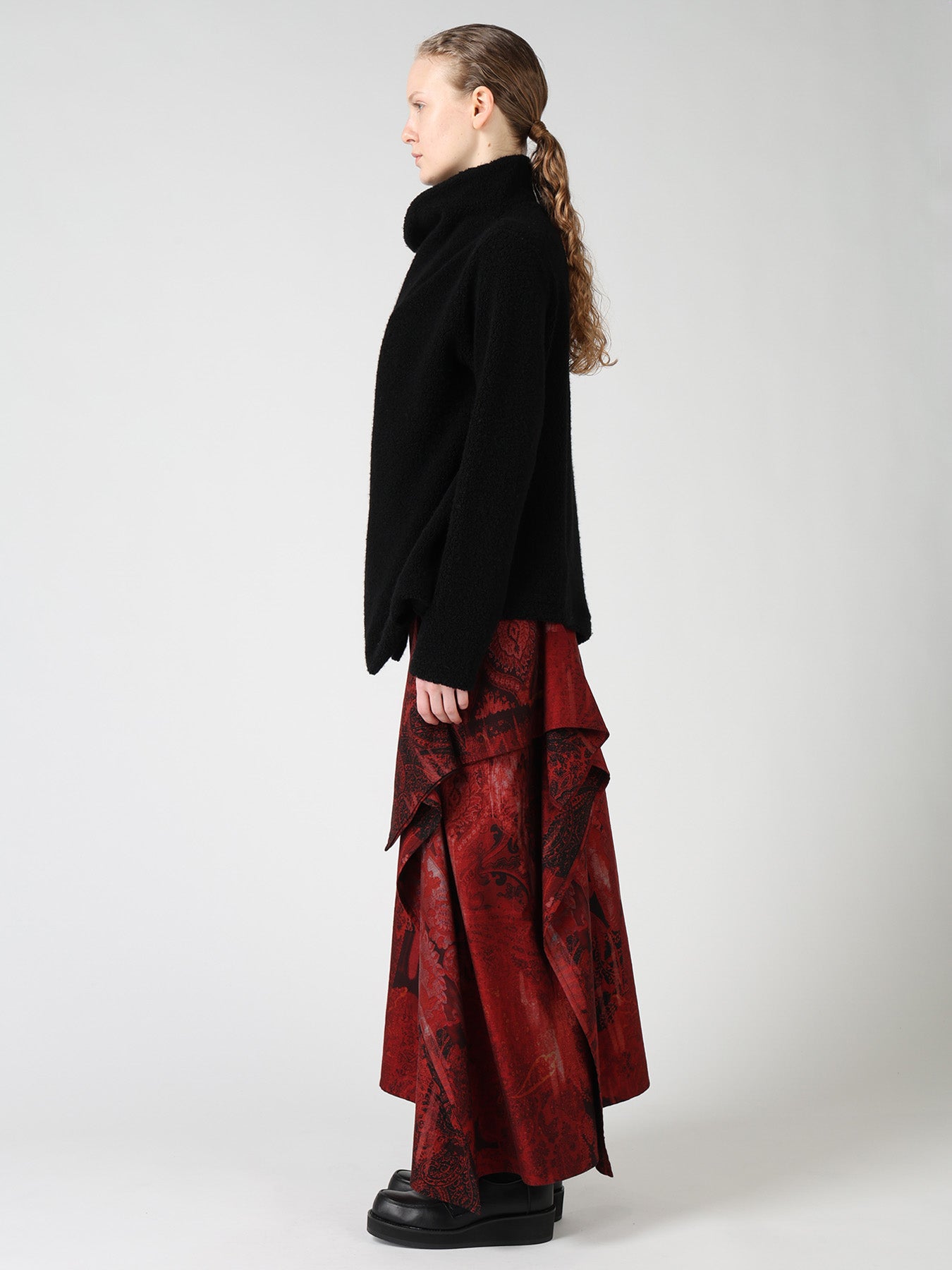 WOOL BLEND PILE 5-BUTTON JACKET – THE SHOP YOHJI YAMAMOTO