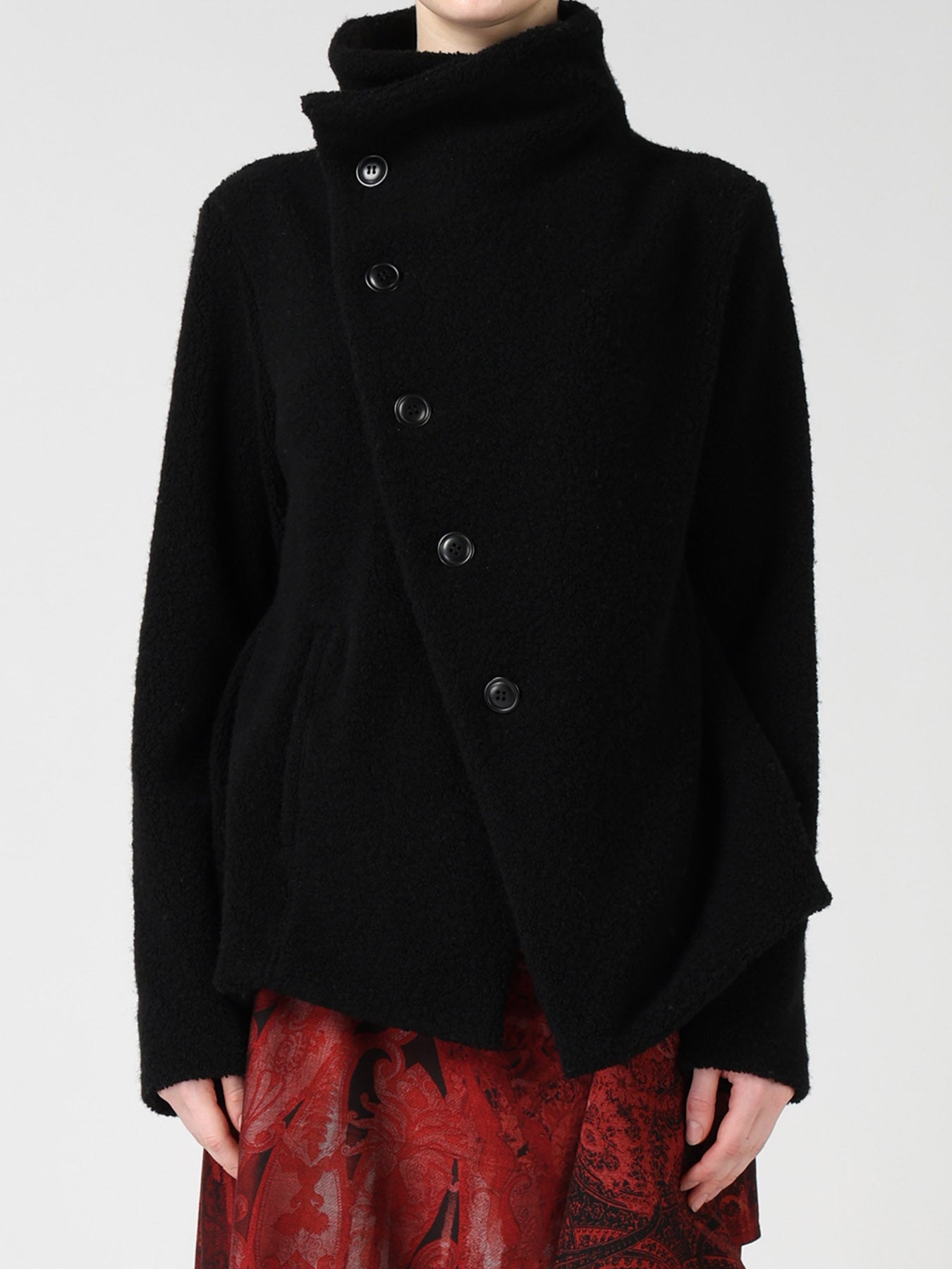 ジャケット・アウター Yohji Yamamoto +noir jacket 02AW wool 2 WOOL BLEND PILE 5-BUTTON JACKET – THE SHOP YOHJI YAMAMOTO
