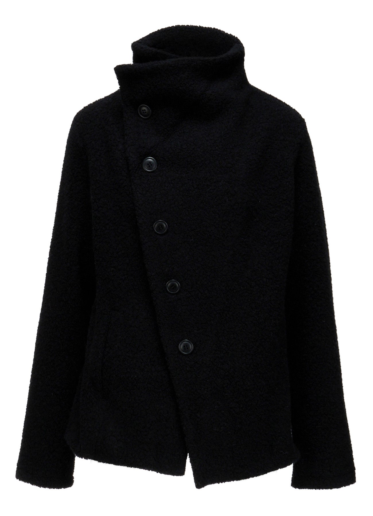 WOOL BLEND PILE 5-BUTTON JACKET – THE SHOP YOHJI YAMAMOTO