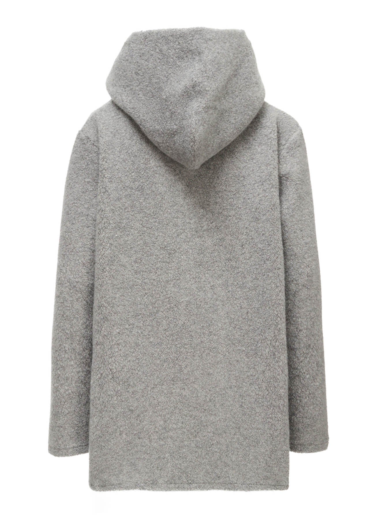 WOOL BLEND PILE BUTTON-UP HOODIE – THE SHOP YOHJI YAMAMOTO