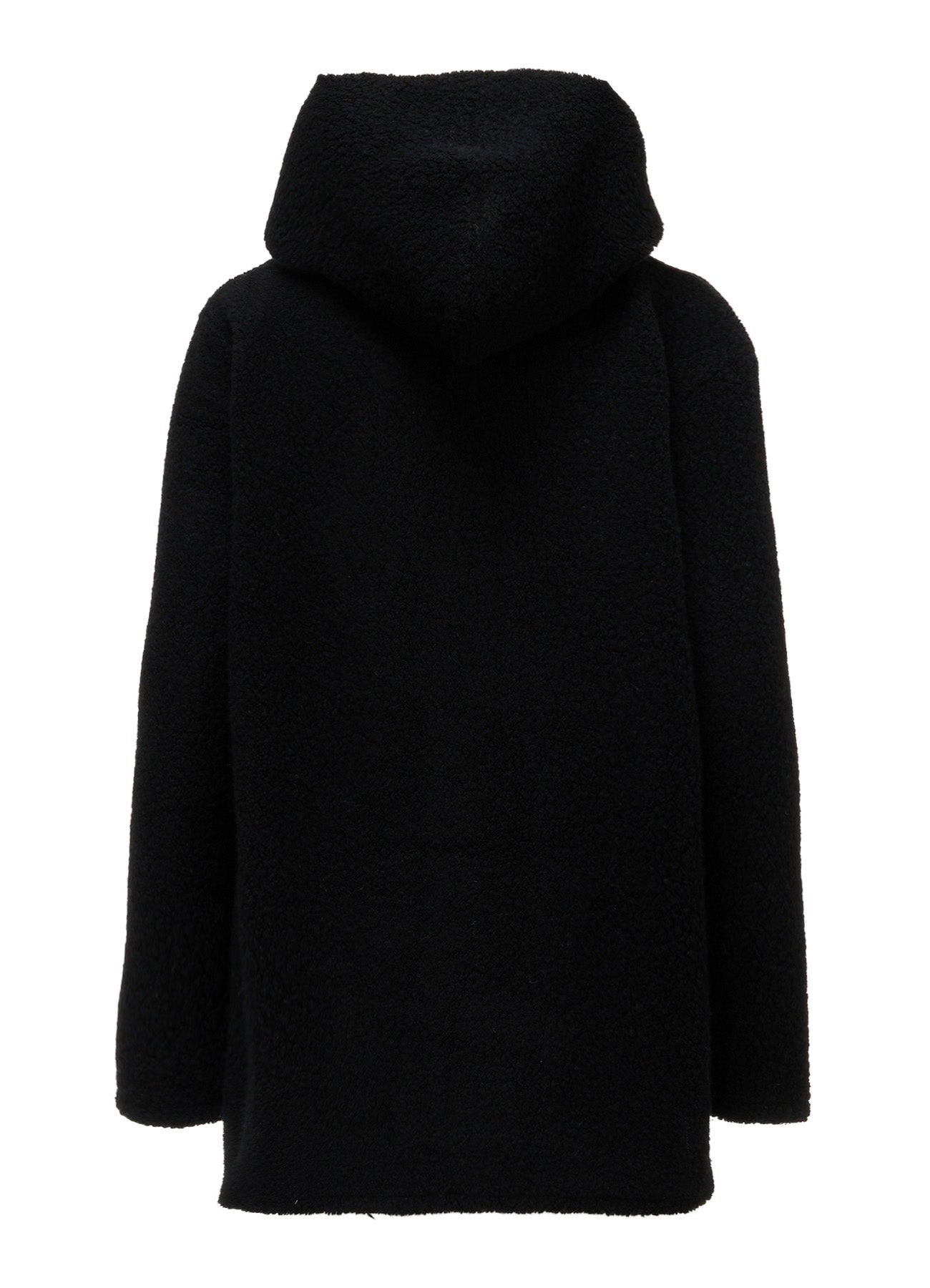 WOOL BLEND PILE BUTTON-UP HOODIE – THE SHOP YOHJI YAMAMOTO