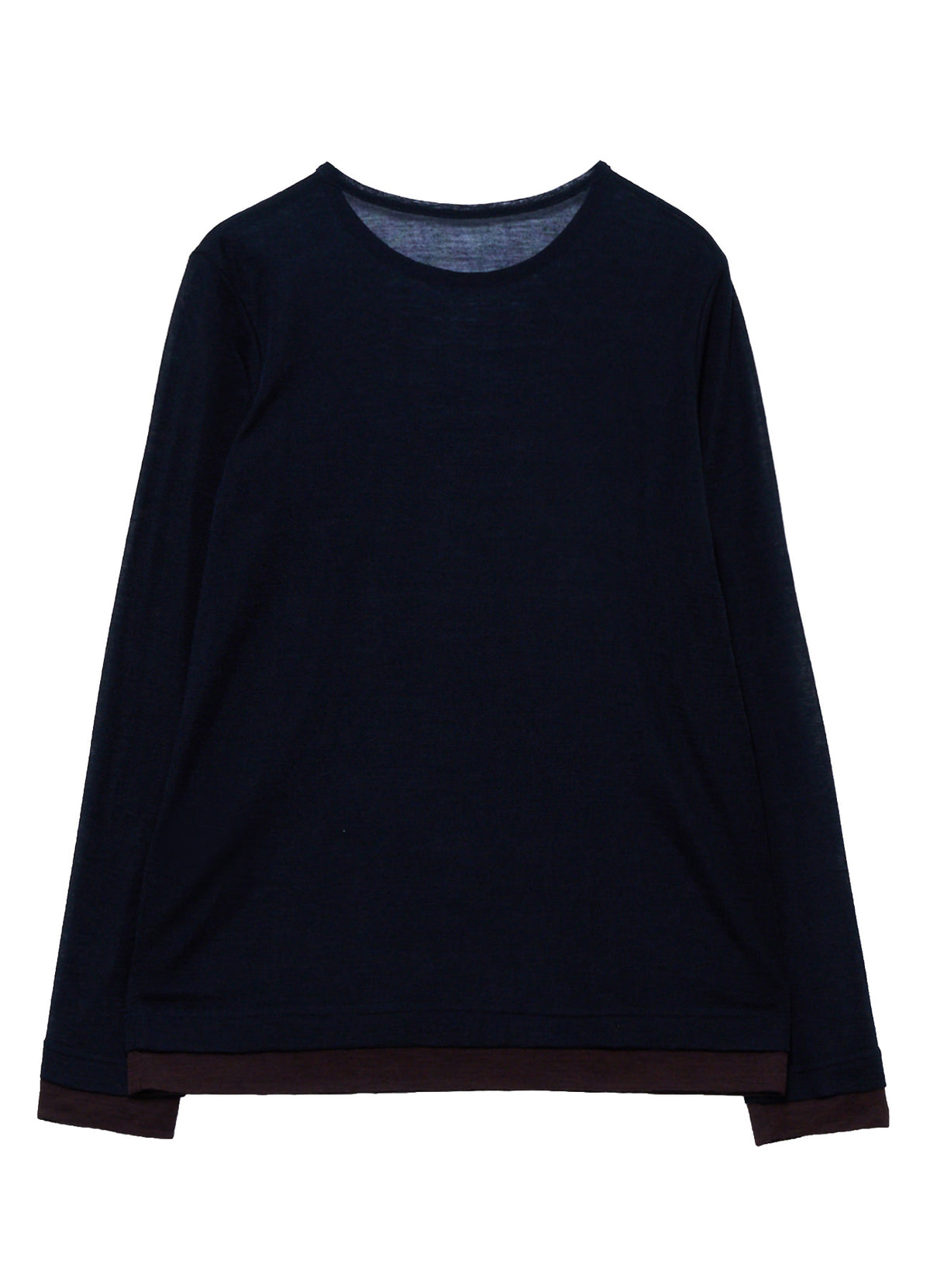 GAUZE RIB ROUND NECK T-SHIRT