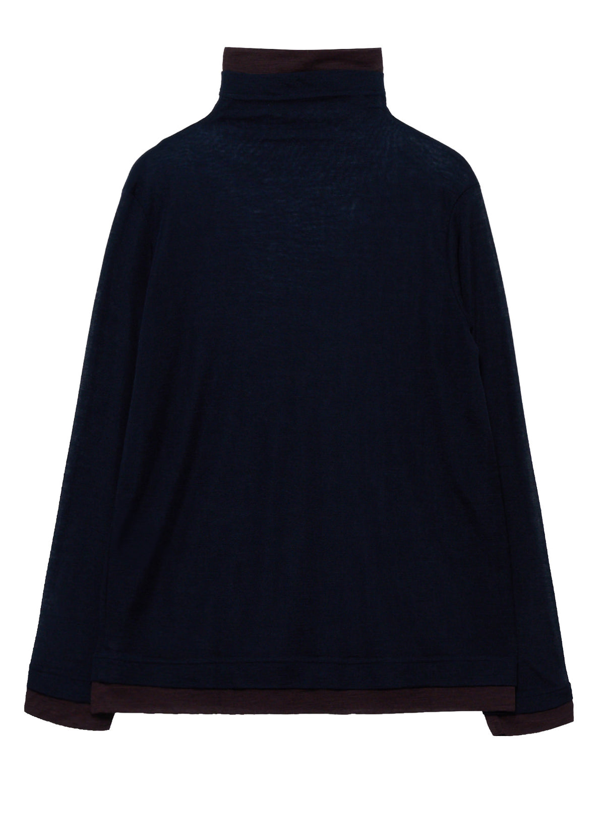 GAUZE RIB HIGH NECK T-SHIRT