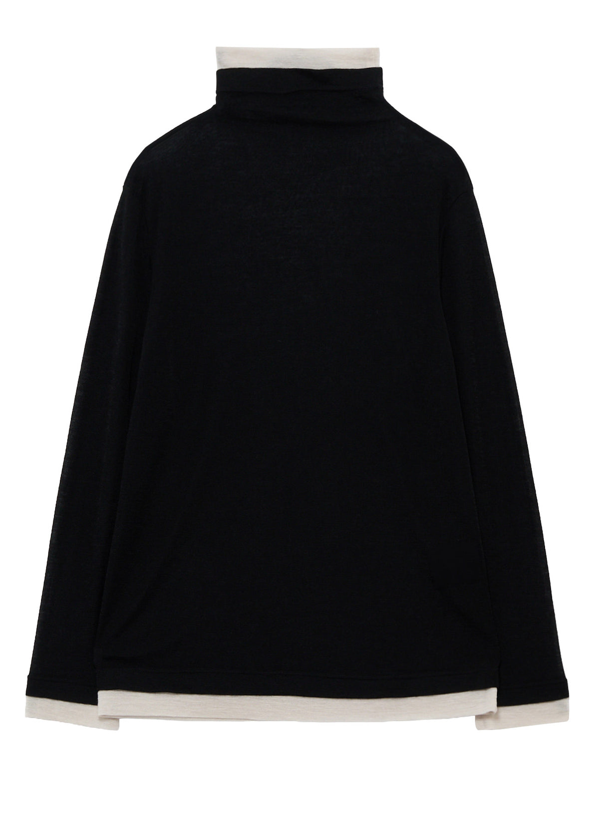 GAUZE RIB HIGH NECK T-SHIRT