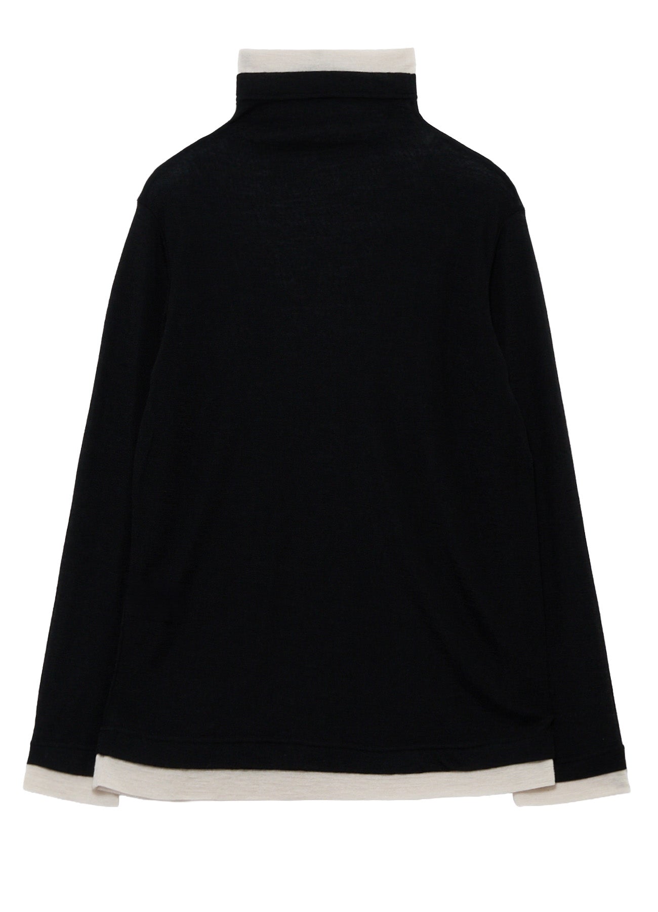 GAUZE RIB HIGH NECK T-SHIRT